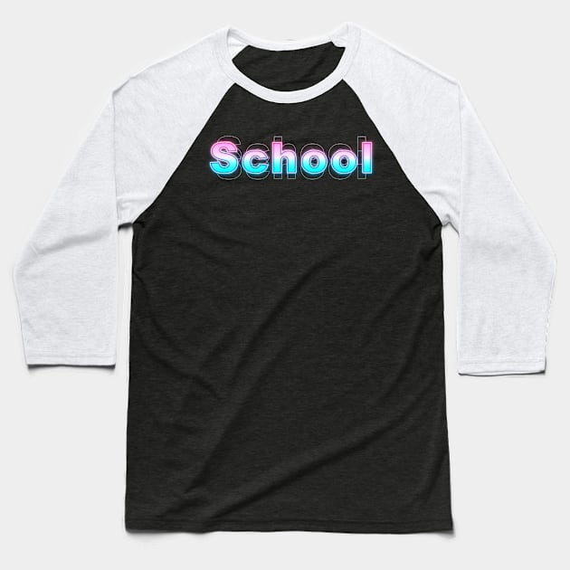 School Baseball T-Shirt by Sanzida Design